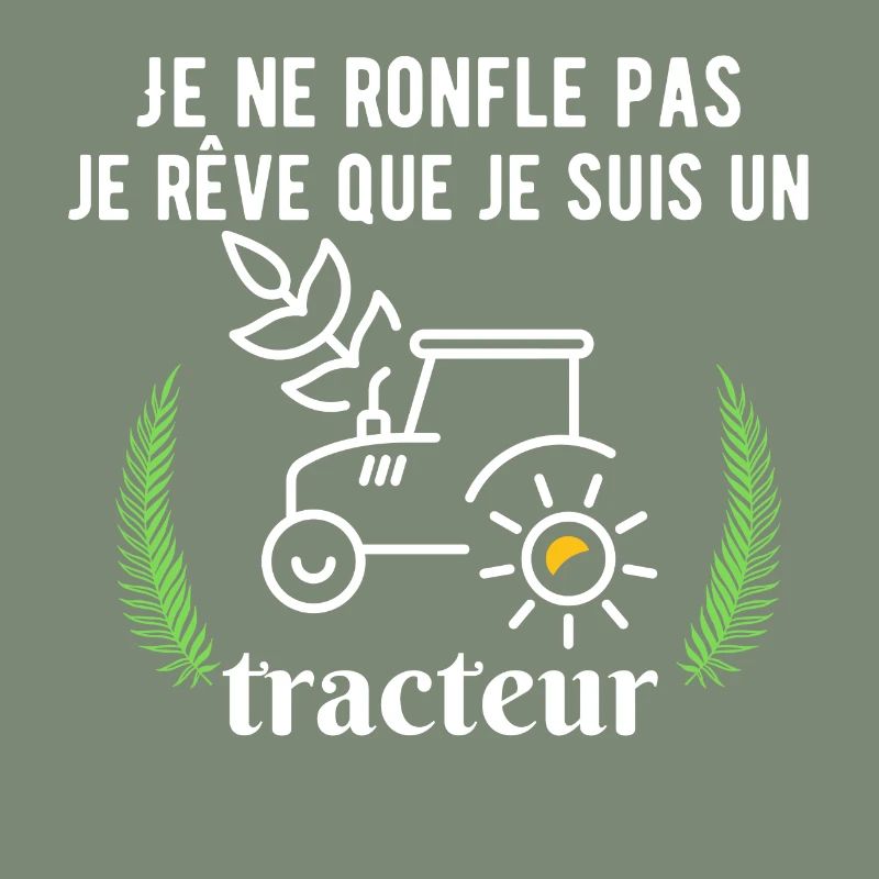 Ich schnarche nicht, ich träume, dass ich ein Traktor bin.