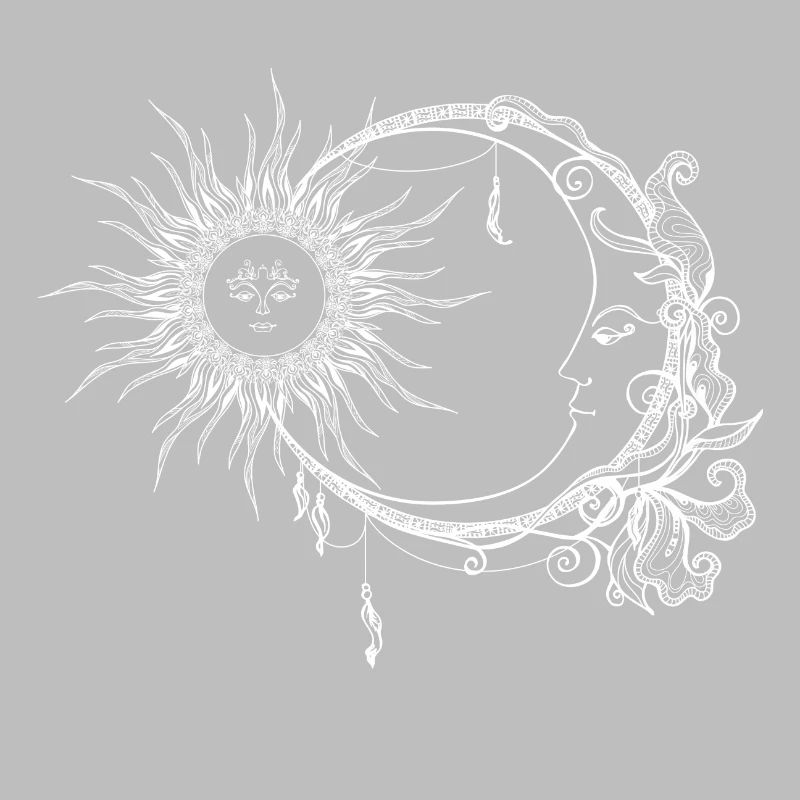 Lune et soleil style boho