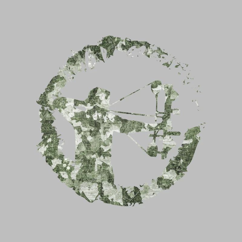 Double Exposure Compound Bow Hunter Camouflage