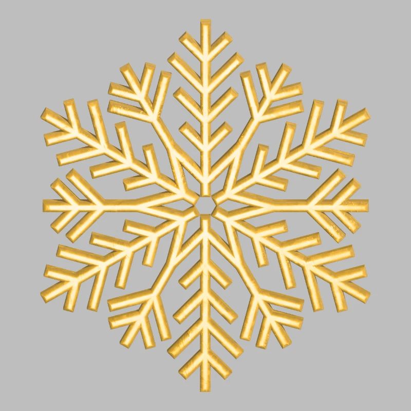 Flocon d’or Flocon d’or de flocon de neige doré
