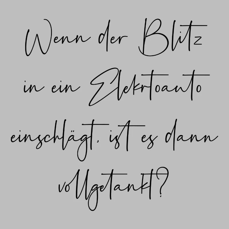 Wenn der Blitz in ein E Auto einschlägt getankt