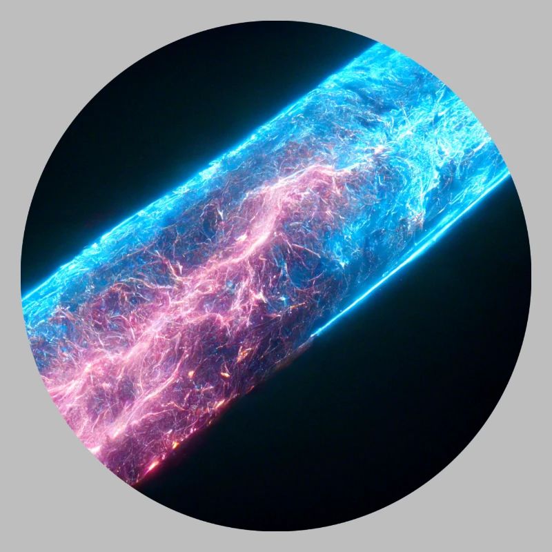 Flash de couleur rouge et bleu