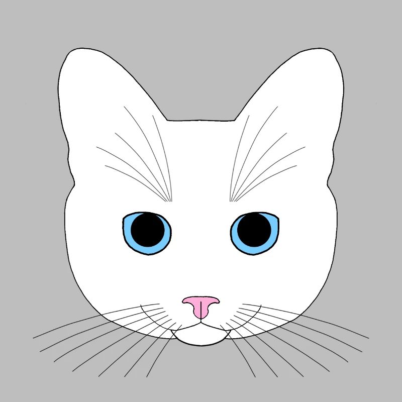 Weiße Katze