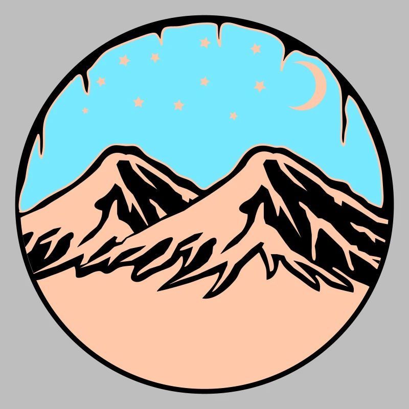 Starry Sky Mountains