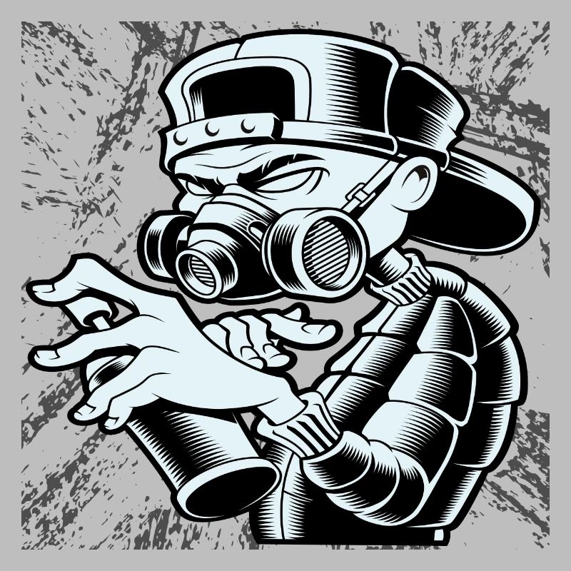 Abstract Graffiti Man