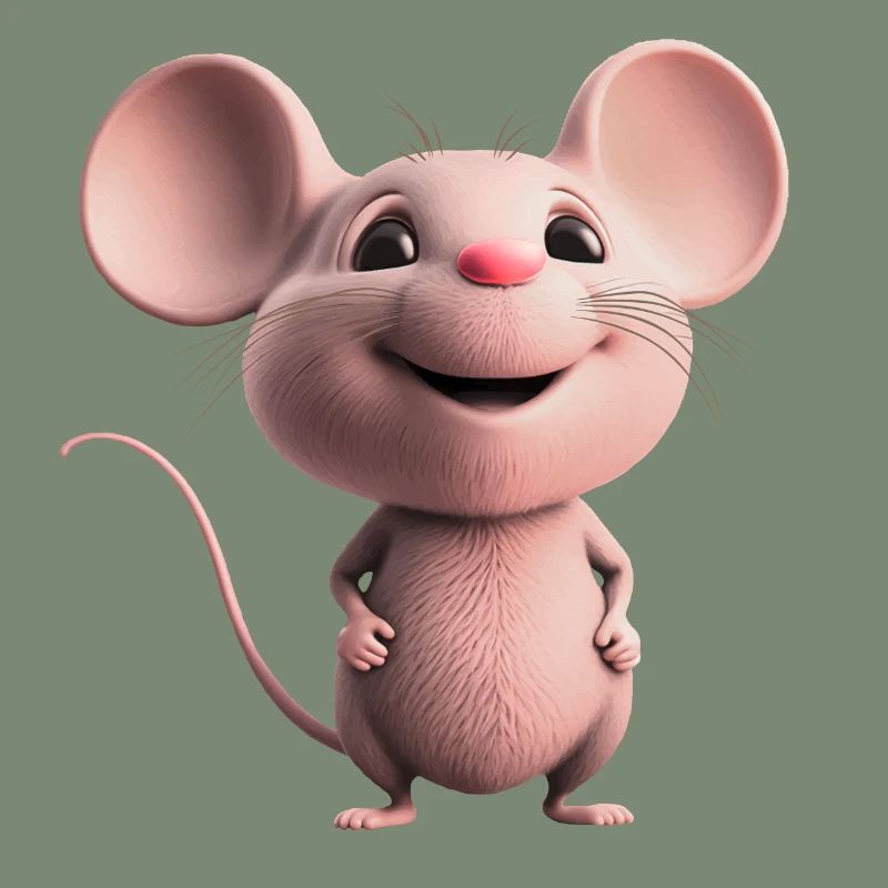 douce souris heureuse
