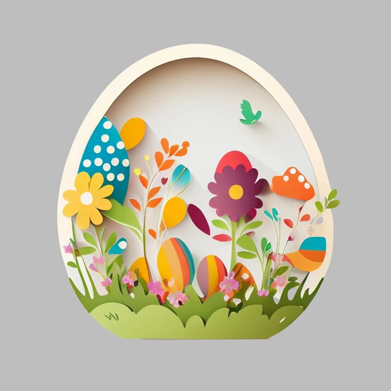Cute design baby egg for Easter and spring