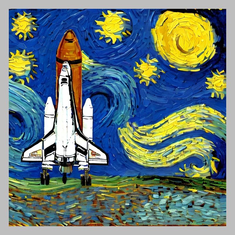 navette spatiale van gogh