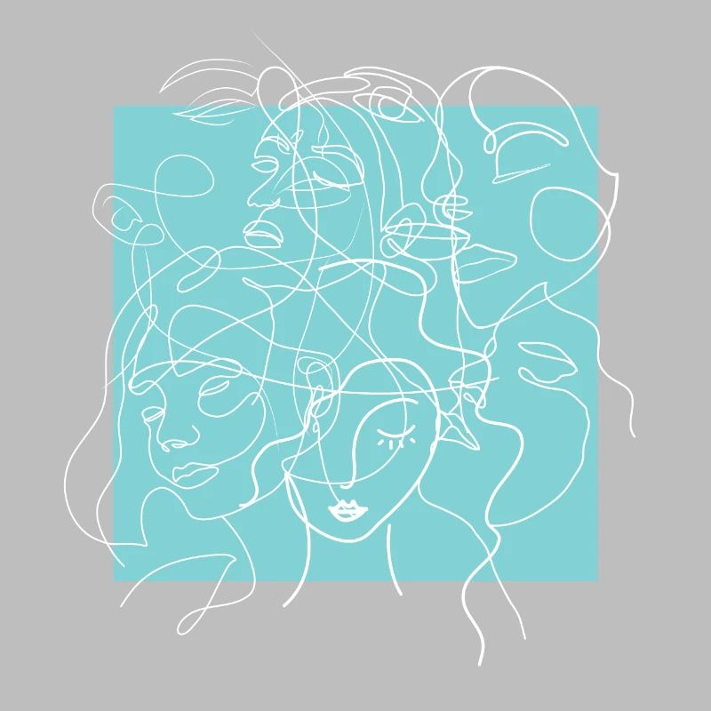Face line blue