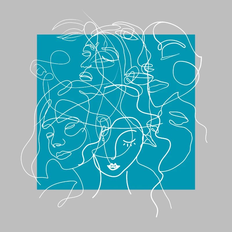 Face line blue