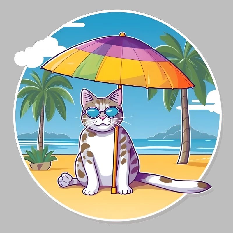 Chat de plage