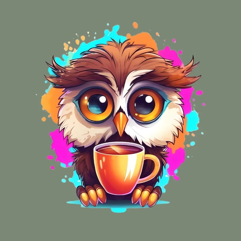 Niedliche Wachsame Eule | Nachtschwärmer Eule