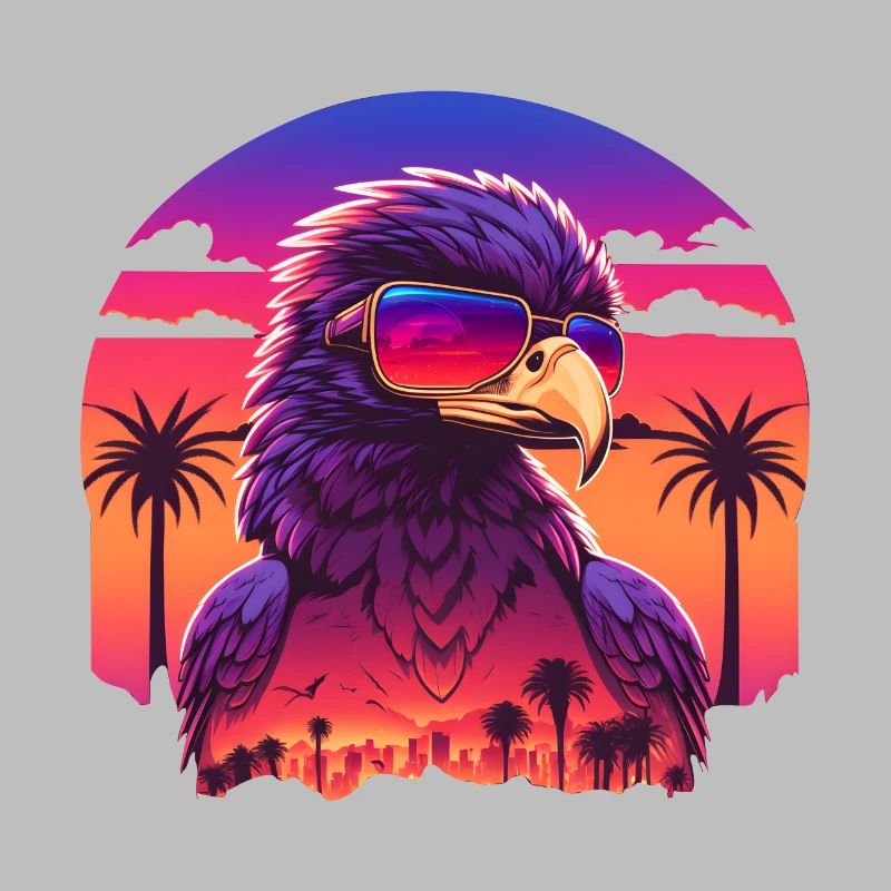 Synthwave eagle