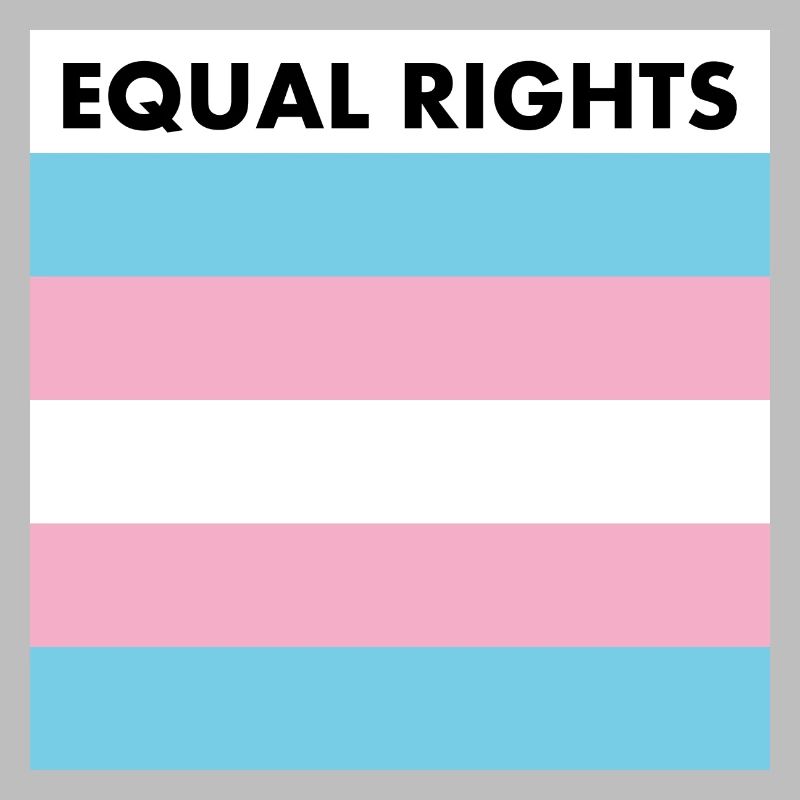 Equal rights - transgender flag - trans pride