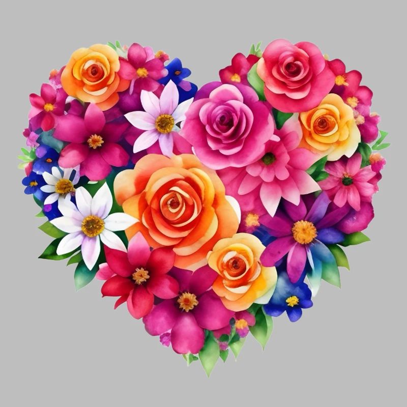 Blumen - ein Herz voller