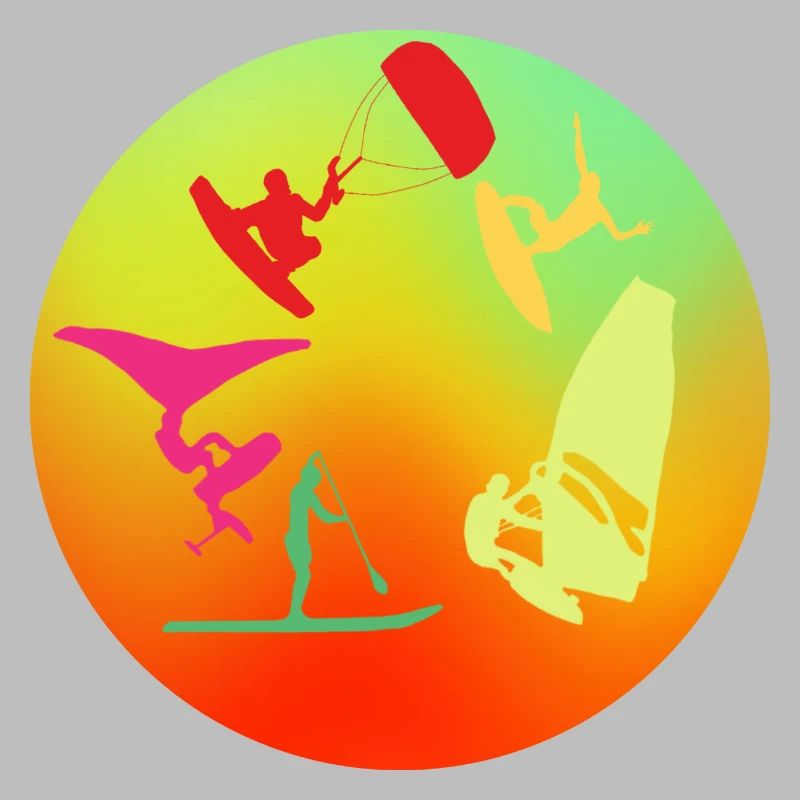 Rond multicolore wind wing kite sup surf