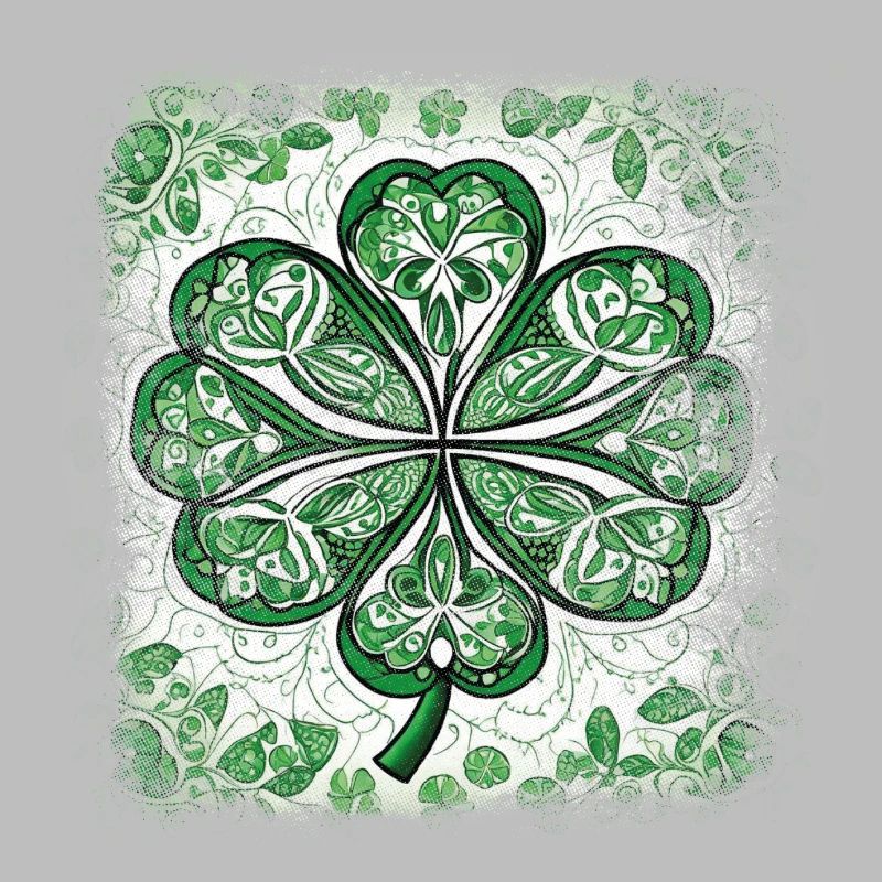 Mandala de la Saint-Patrick Shamrock Irlande