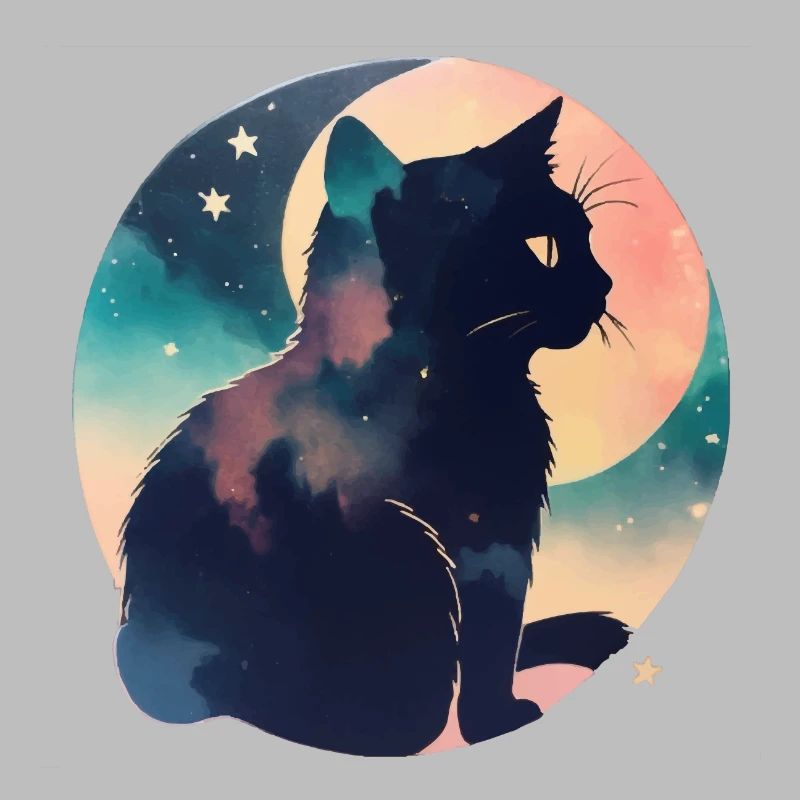Chat dans les étoiles