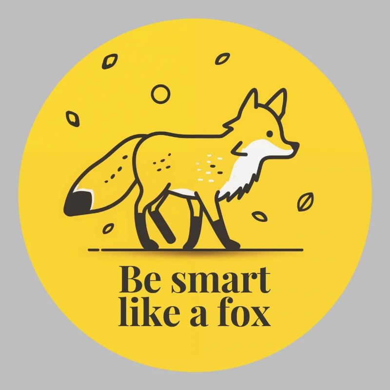 Sei so klug wie ein Fuchs - Be smart like a fox