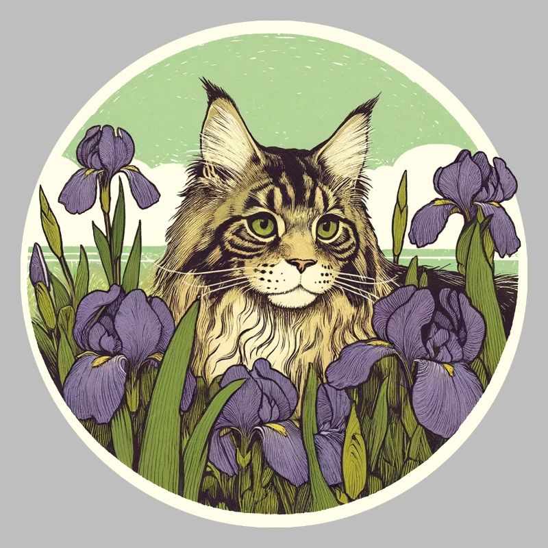 Brown Tabby Cat Iris