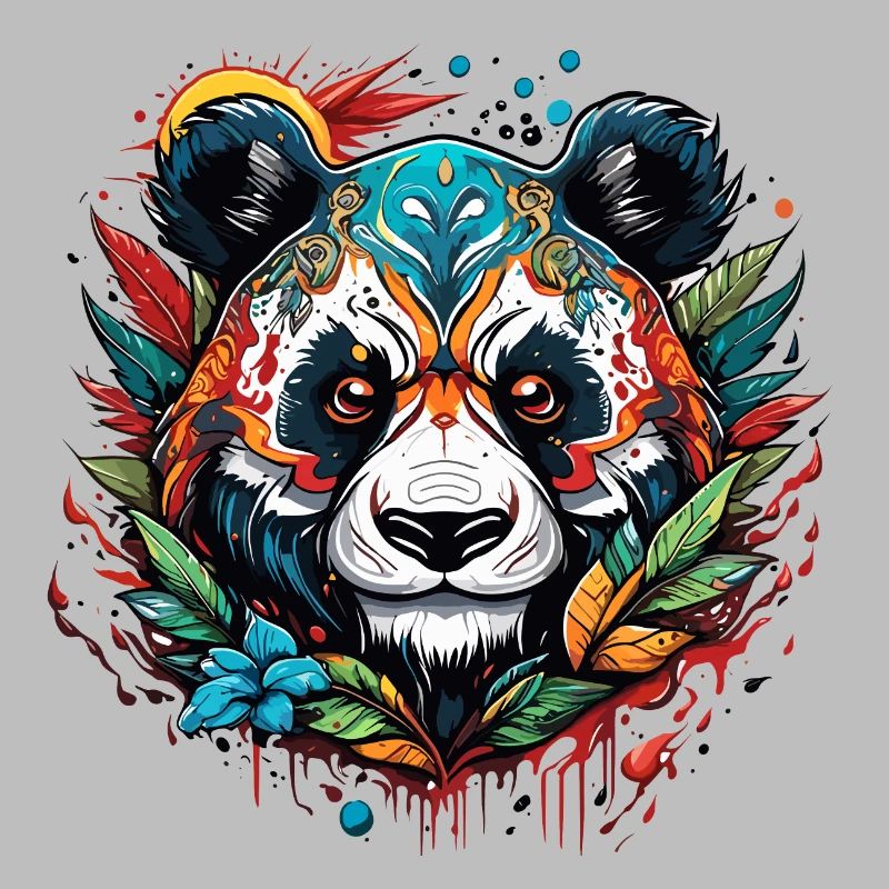 Tattoo / Tier / Kunst / cool / Comic / Panda