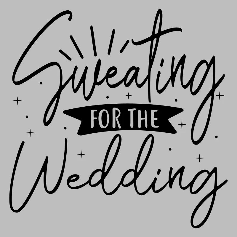 Sweating for wedding bride JGA Bachelor Party