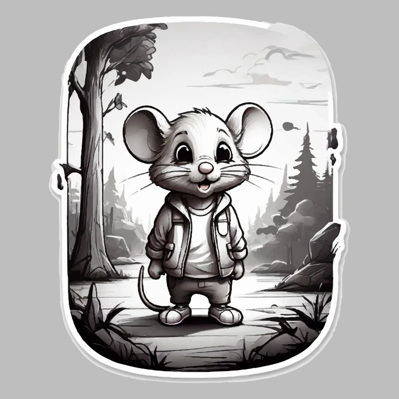 Mouse Cute Kids Drawing Comic