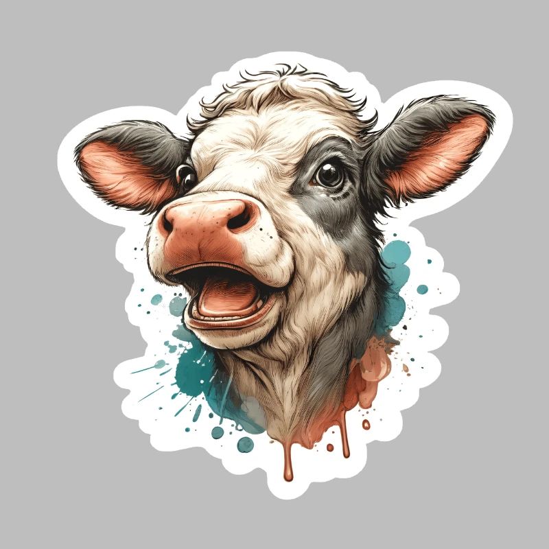 Vache heureuse