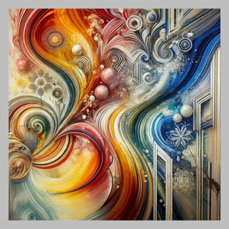 Aetheric Fusion - Abstract Painting