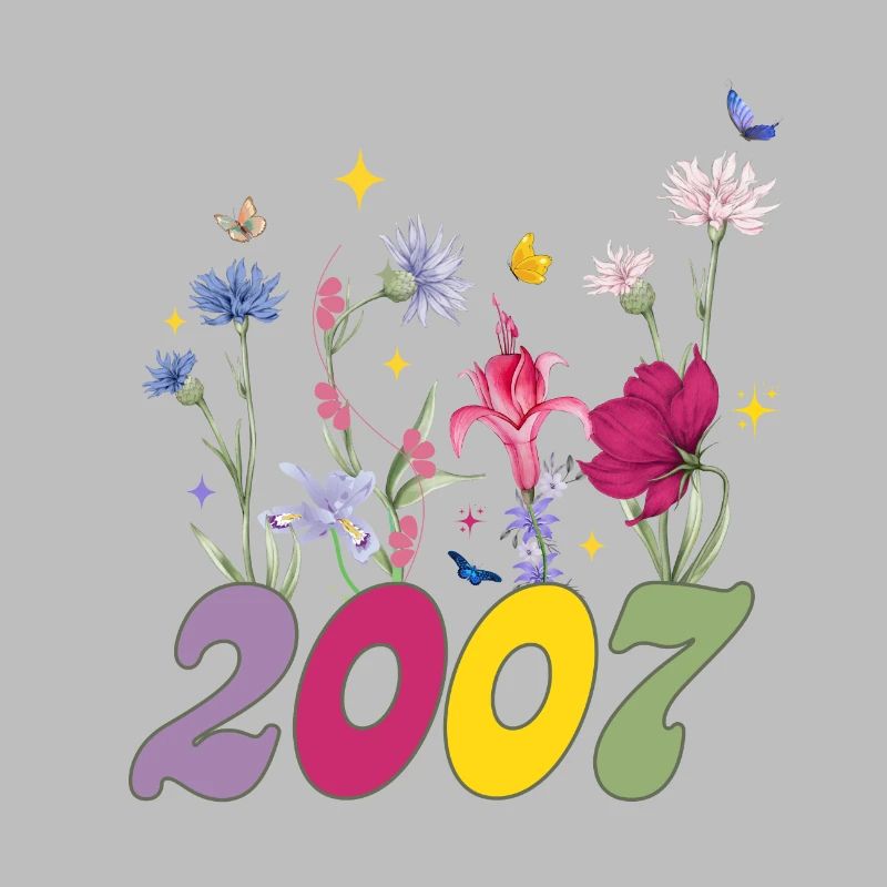 Année de naissance 2007 fleurs sauvages
