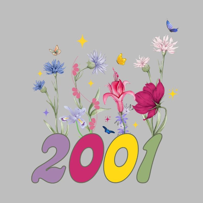 Année de naissance 2001 fleurs sauvages