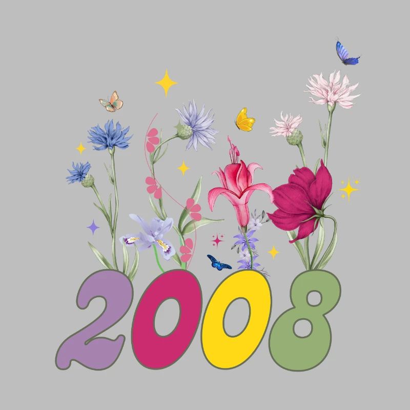 Année de naissance 2008 fleurs sauvages