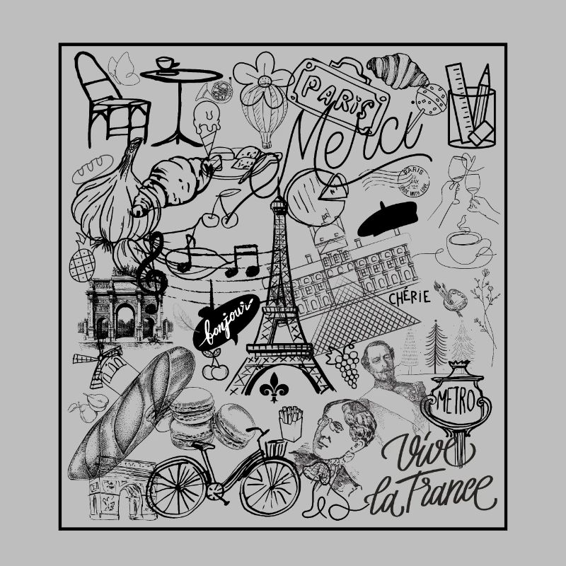 Paris Illustration Doodle Design