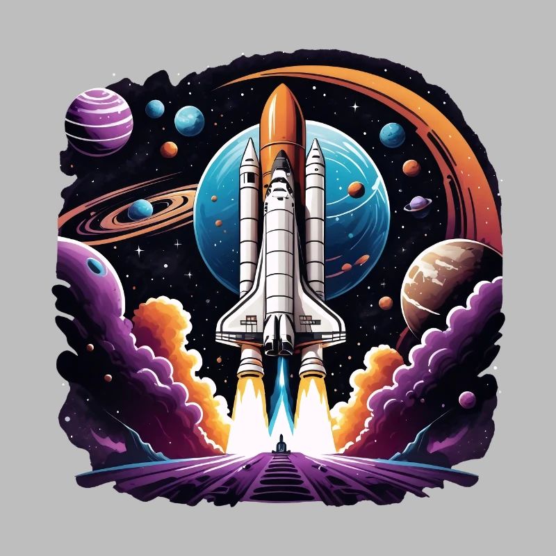 Fusée Astronaute Astronaute Cadeau Spatial Navette