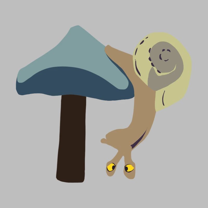 Snail upside down