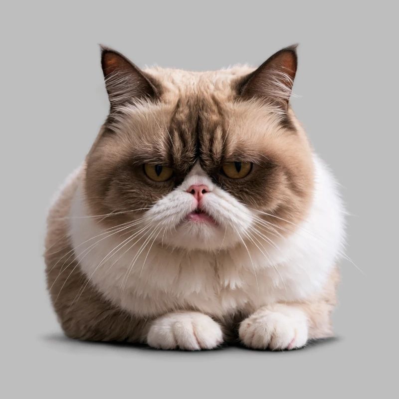 Grumpy Monday Cat, Mürrische Katze, Montagsmuffel