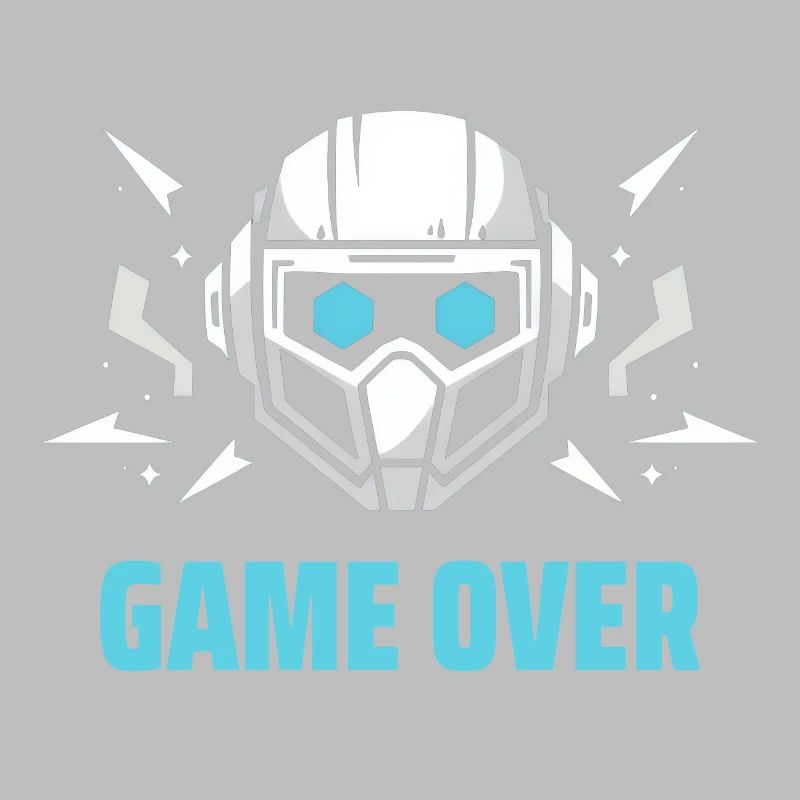 Futuristic Headset - "Game Over"