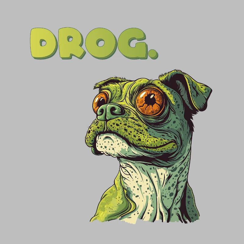 DROG Meme moitié chien moitié grenouille
