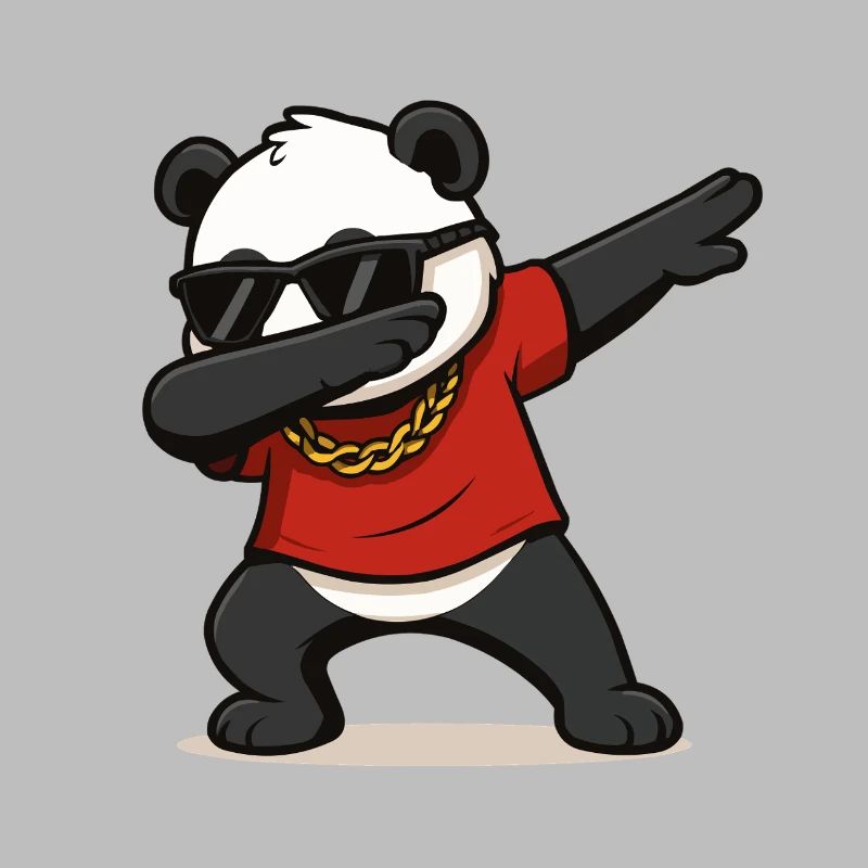 Bande dessinée Panda Dabbing