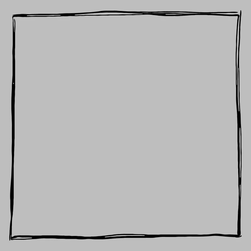 Ink Drawn Square Frame (1c)