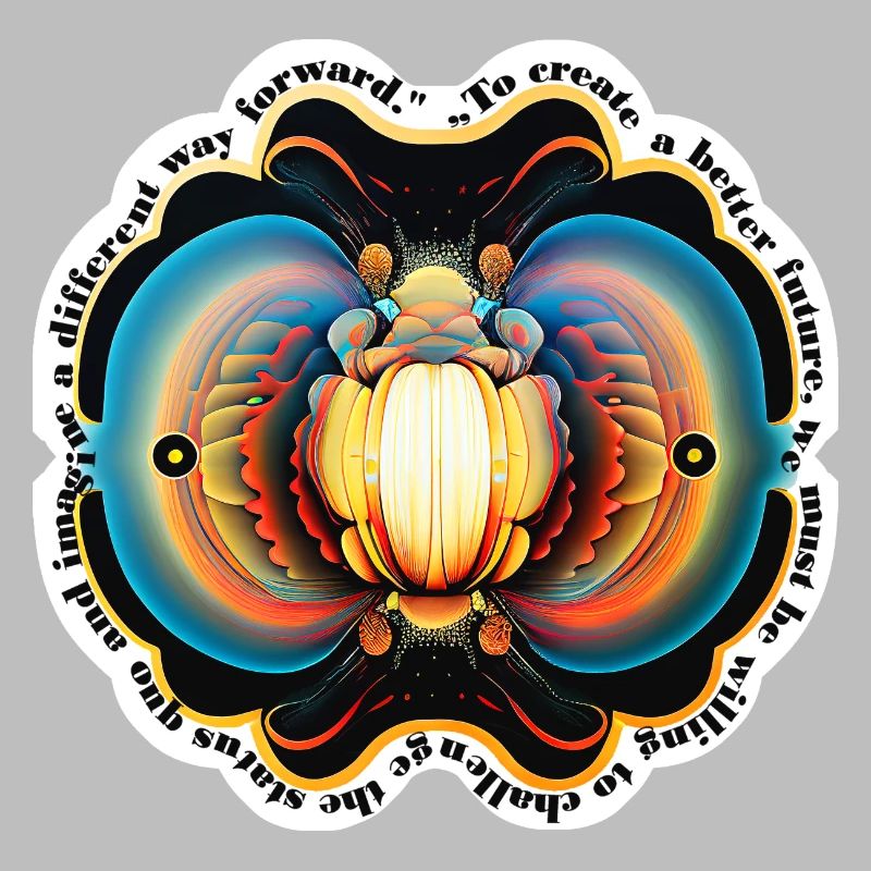 Mandala Sticker - "Better Future"
