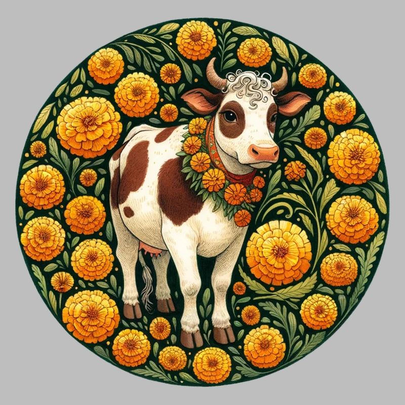 Ringelblumen-Kuh