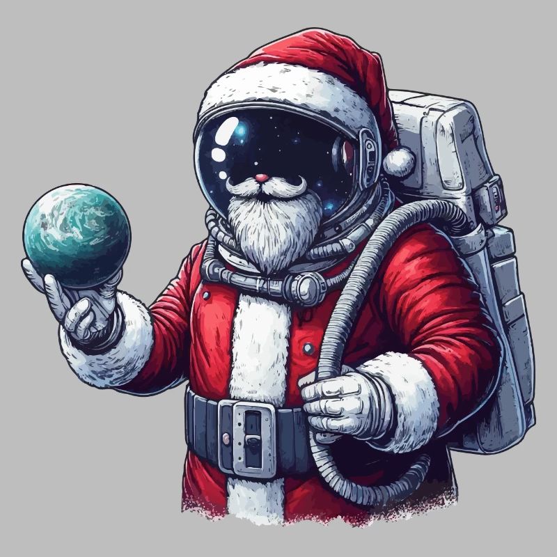Astronaut Weihnachtsmann Geschenkidee