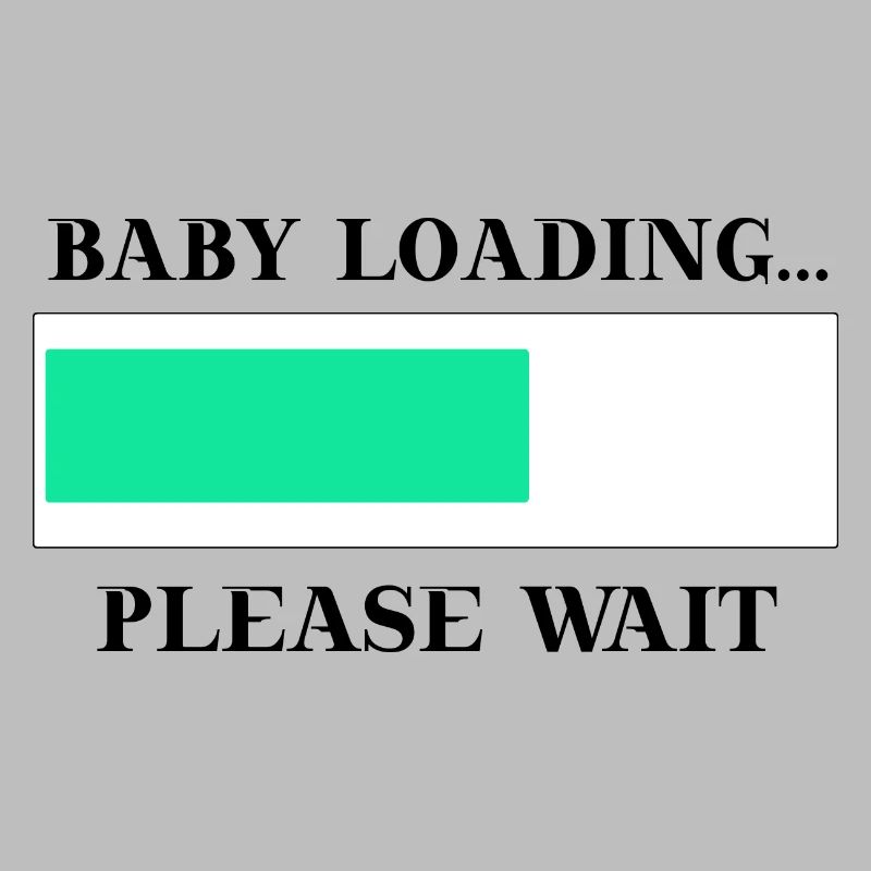 Schwanger Baby loading please wait Geschenkidee