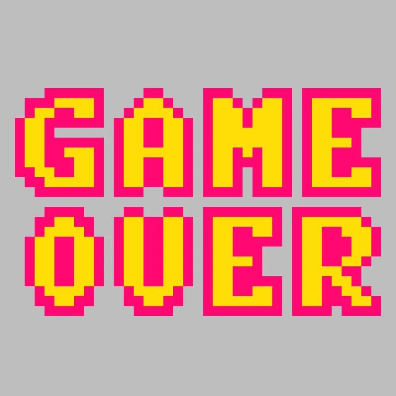 Game Over retrogaming vintage pixels