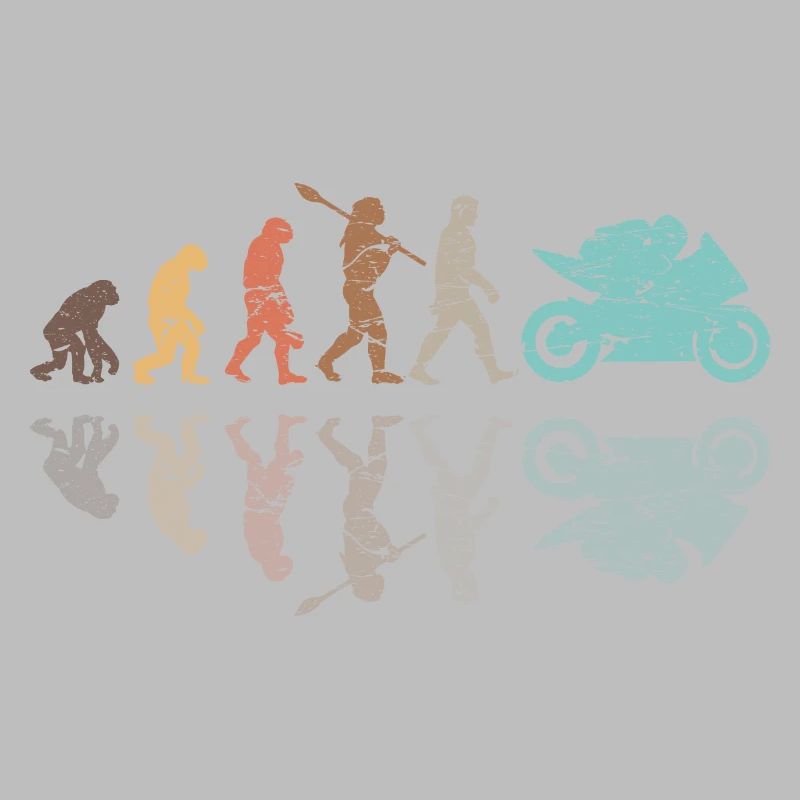 Motorcycle Evolution Vintage Shadow Biker