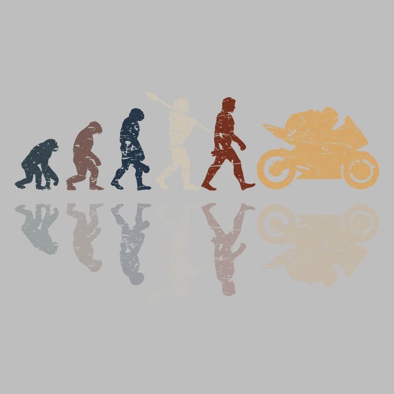 Motorcycle Evolution Vintage Shadow Biker