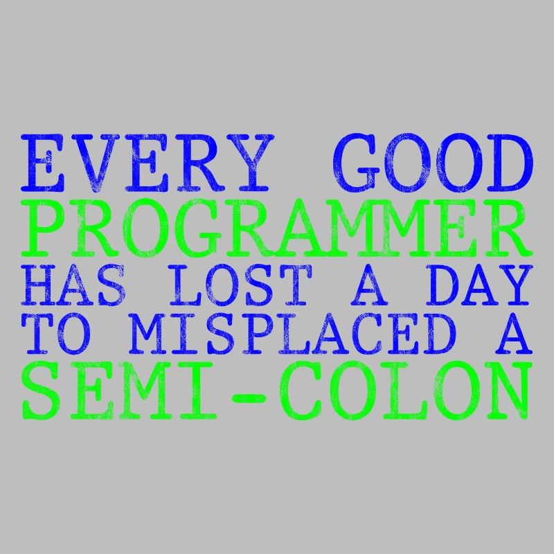 Every programmer has lost a day to a semi-colon 3