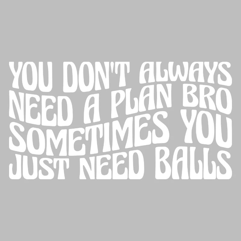 No Plan Needed Just Balls Bro 4
