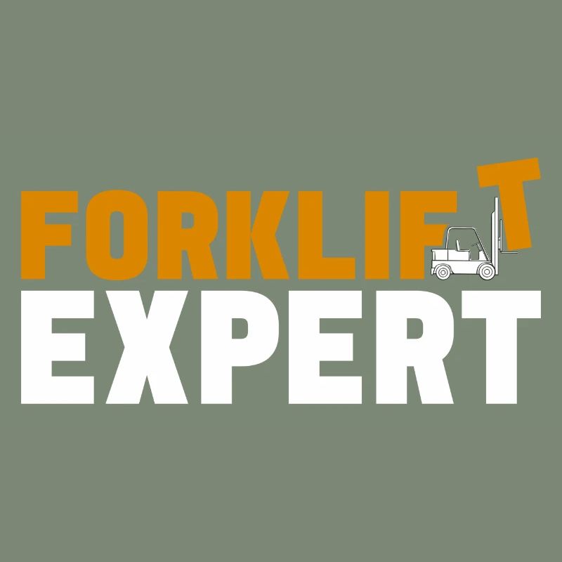 Gabelstaplerfahrer lustiger Gabelstaplerexperte
